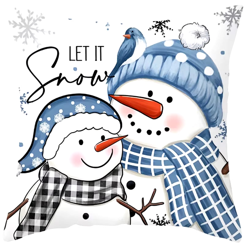 45Cm Christmas Cushion Cover Pillowcase 2025 Christmas Decorations for Home Ornament Xmas New Year Christmas Decor 2026 Noel