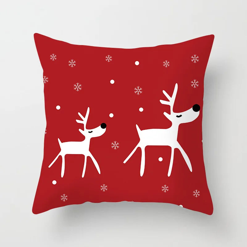 45Cm Christmas Cushion Cover Pillowcase 2025 Christmas Decorations for Home Ornament Xmas New Year Christmas Decor 2026 Noel